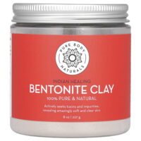 порошок из индийской целебной бентонитовой глины, 227 г (8 унций) — Pure Body Naturals