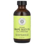 Органическое масло из виноградных косточек, 118 мл (4 жидк. унц.) — Pure Body Naturals