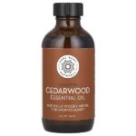 100% чистое эфирное масло, кедр, 118 мл (4 жидк. унц.) — Pure Body Naturals