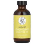 Органическое эфирное масло, лемонграсс, 118 мл (4 жидк. унц.) — Pure Body Naturals