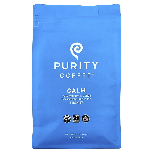 pce00038_v_2.jpg Calm, цельные бобы, без кофеина, 340 г (12 унций) — Purity Coffee