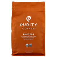 Protect, цельные бобы, легкая и средняя обжарка, 340 г (12 унций) — Purity Coffee