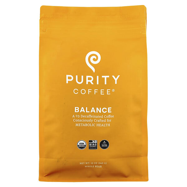 pce16920_v_2.jpg Balance, цельные бобы, 2/3 без кофеина, 340 г (12 унций) — Purity Coffee