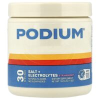 соль и электролиты, с вкусом клубники, 162 г (5,71 унции) — Podium Nutrition