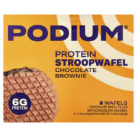 протеиновая вафля, шоколадный брауни, 8 вафель по 33 г (1,16 унции) — Podium Nutrition