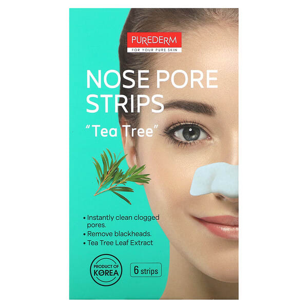 pdm58656_v_12.jpg Полоски для пор для носа, Tea Tree, 6 полосок — Purederm