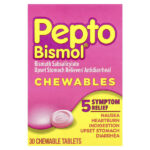 Pepto Bismol®, жевательные таблетки, 30 жевательных таблеток — Pepto Bismol