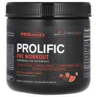 Prolific, перед тренировкой, со вкусом дыни и ягод, 280 г (9,88 унции) — PEScience