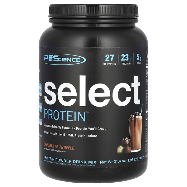 pec61807_v_48.jpg Select Protein Powder, шоколадный трюфель, 891 г (1,96 фунта) — PEScience