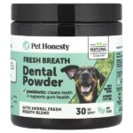 Стоматологический порошок Fresh Breath, для собак, мята, 150 г (5,29 унции) — Pet Honesty