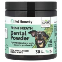 Стоматологический порошок Fresh Breath, для собак, мята, 150 г (5,29 унции) — Pet Honesty