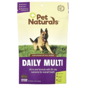 Daily Multi, для собак, для всех размеров, 30 жевательных таблеток, 105 г (3,7 унции) — Pet Naturals