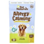 Allergy + Calming®, для всех собак, со вкусом утки, 60 жевательных таблеток, 90 г (3,17 унции) — Pet Naturals