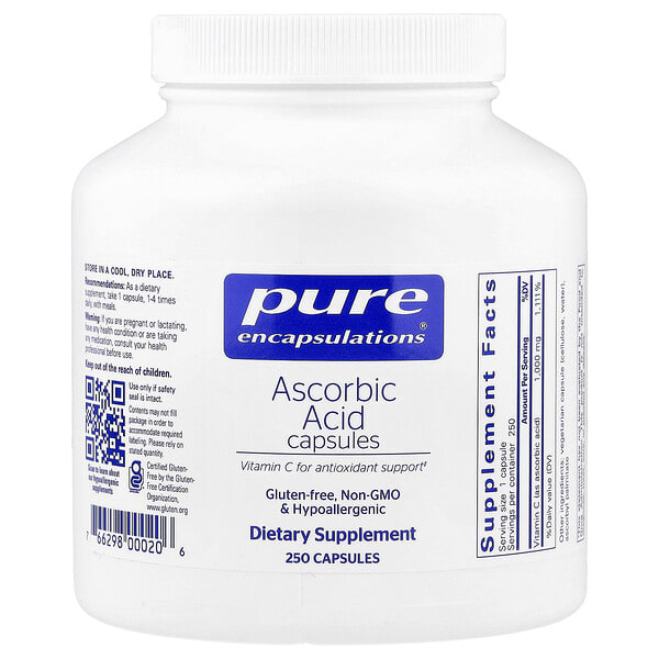 pes00020_v_11.jpg Ascorbic Acid, 250 Capsules (1,000 mg per Capsule) — Pure Encapsulations