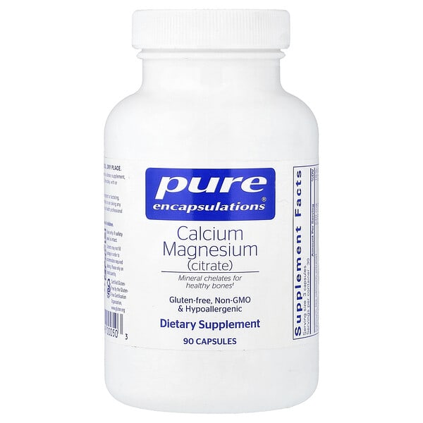 pes00050_v_10.jpg Calcium Magnesium (Citrate), 90 Capsules — Pure Encapsulations