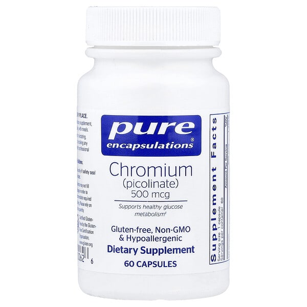 pes00062_v_10.jpg Chromium - Picolinate, 500 mcg, 60 Capsules — Pure Encapsulations