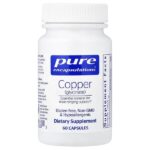 Copper (Glycinate), 60 Capsules (2 mg per Capsule) — Pure Encapsulations