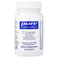 Copper (Glycinate), 60 Capsules (2 mg per Capsule) — Pure Encapsulations