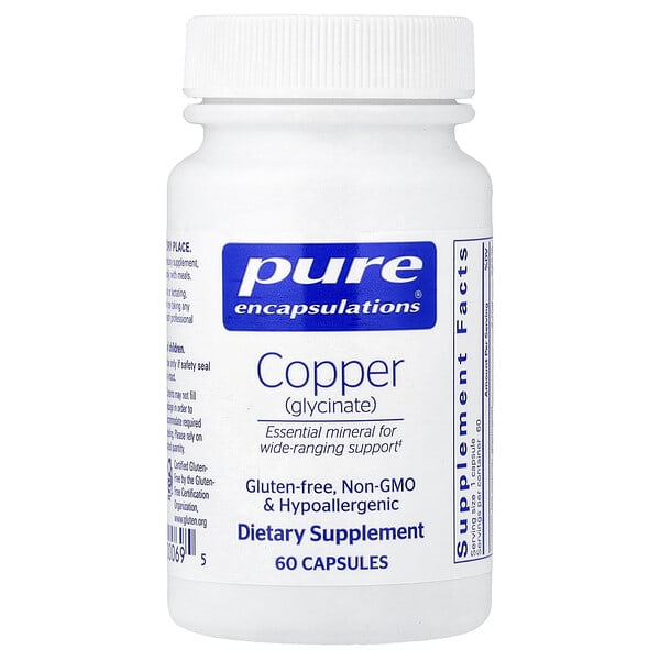pes00069_v_10.jpg Copper (Glycinate), 60 Capsules (2 mg per Capsule) — Pure Encapsulations