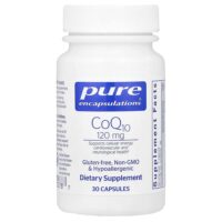 CoQ10, 120 мг, 30 капсул — Pure Encapsulations