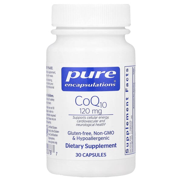 pes00078_v_8.jpg CoQ10, 120 мг, 30 капсул — Pure Encapsulations