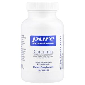 Куркумин, 120 капсул (250 мг на капсулу) — Pure Encapsulations