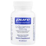 L-глютамин, 500 мг, 90 капсул — Pure Encapsulations