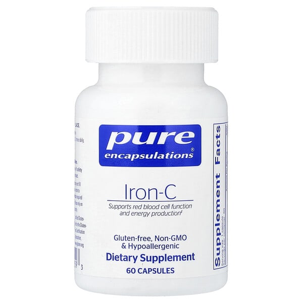 pes00159_v_10.jpg Iron-C, 60 Capsules — Pure Encapsulations