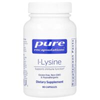 L-лизин, 90 капсул (500 мг в 1 капсуле) — Pure Encapsulations
