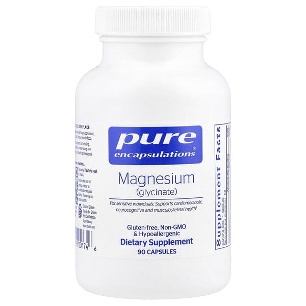pes00174_v_8.jpg Магний (глицинат), 120 мг, 90 капсул — Pure Encapsulations