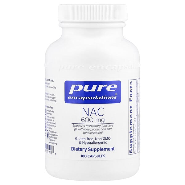 pes00190_v_11.jpg NAC, 600 мг, 180 капсул — Pure Encapsulations