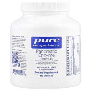 Формула ферментов поджелудочной железы, 180 капсул (500 мг на капсулу) — Pure Encapsulations