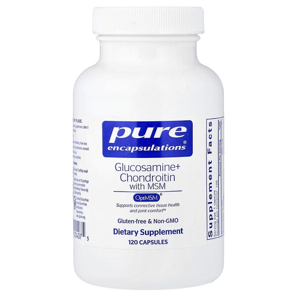 pes00407_v_10.jpg Glucosamine + Chondroitin with MSM, 120 Capsules — Pure Encapsulations