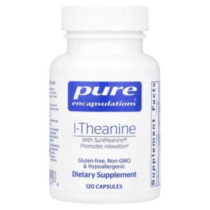 L-теанин, 120 капсул (200 мг на капсулу) — Pure Encapsulations