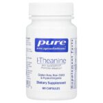 L-теанин, 60 капсул (200 мг в 1 капсуле) — Pure Encapsulations