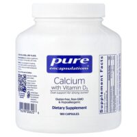 Calcium with Vitamin D3, 180 Capsules — Pure Encapsulations