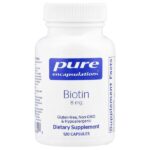 Биотин, 8 мг, 120 капсул — Pure Encapsulations