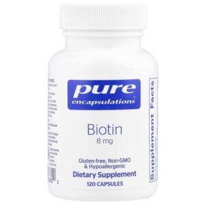 Биотин, 8 мг, 120 капсул — Pure Encapsulations