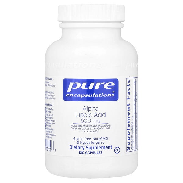 pes00700_v_11.jpg Альфа-липоевая кислота, 600 мг, 120 капсул — Pure Encapsulations