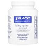 Магний (глицинат), 360 капсул (120 мг на капсулу) — Pure Encapsulations