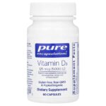 Витамин D3, 125 мкг (5000 МЕ), 60 капсул — Pure Encapsulations