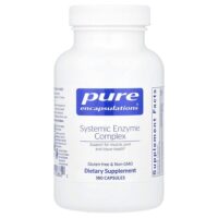 Комплекс системных ферментов, 180 капсул — Pure Encapsulations