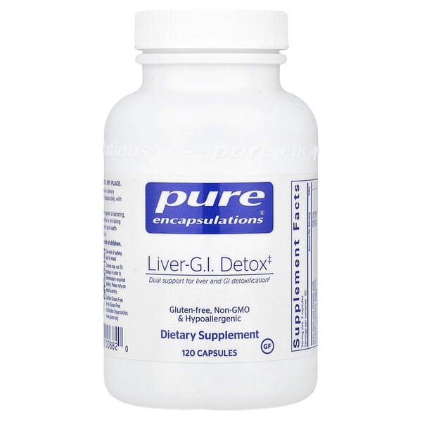 pes00882_v_11.jpg Печень Детокс, 120 капсул — Pure Encapsulations