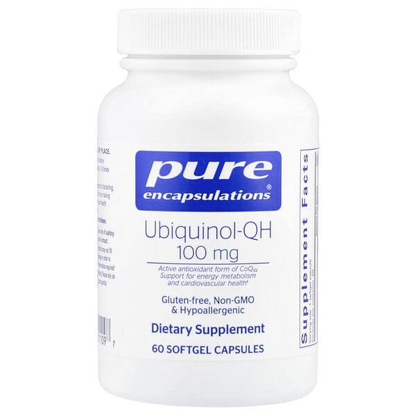 pes01109_v_11.jpg Убихинол QH, 100 мг, 60 мягких капсул — Pure Encapsulations