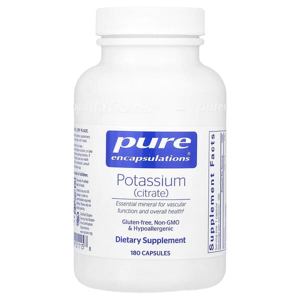 pes01115_v_8.jpg Калий (цитрат), 200 мг, 180 капсул — Pure Encapsulations