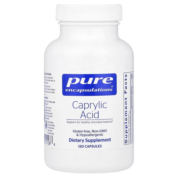 pes01128_v_10.jpg Caprylic Acid, 120 Capsules — Pure Encapsulations