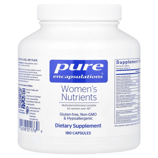 pes01176_v_11.jpg Питательные вещества для женщин, 180 капсул — Pure Encapsulations