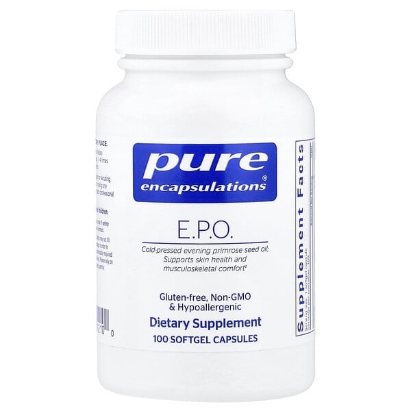pes01210_v_10.jpg E.P.O., 100 Softgel Capsules (500 mg per Capsule) — Pure Encapsulations