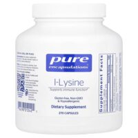L-лизин, 270 капсул (500 мг на капсулу) — Pure Encapsulations