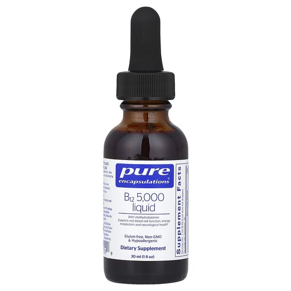 pes01259_v_11.jpg витамин B12 5000, в жидкой форме, 30 мл — Pure Encapsulations